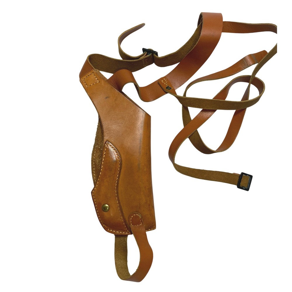 Vintage Hunter 33 30 3M Brown Leather Shoulder Holster Adjustable Straps